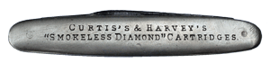 curtis & harvey advertising penknife